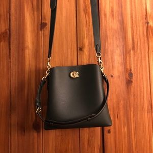 Dark Green Coach Bucket Bag